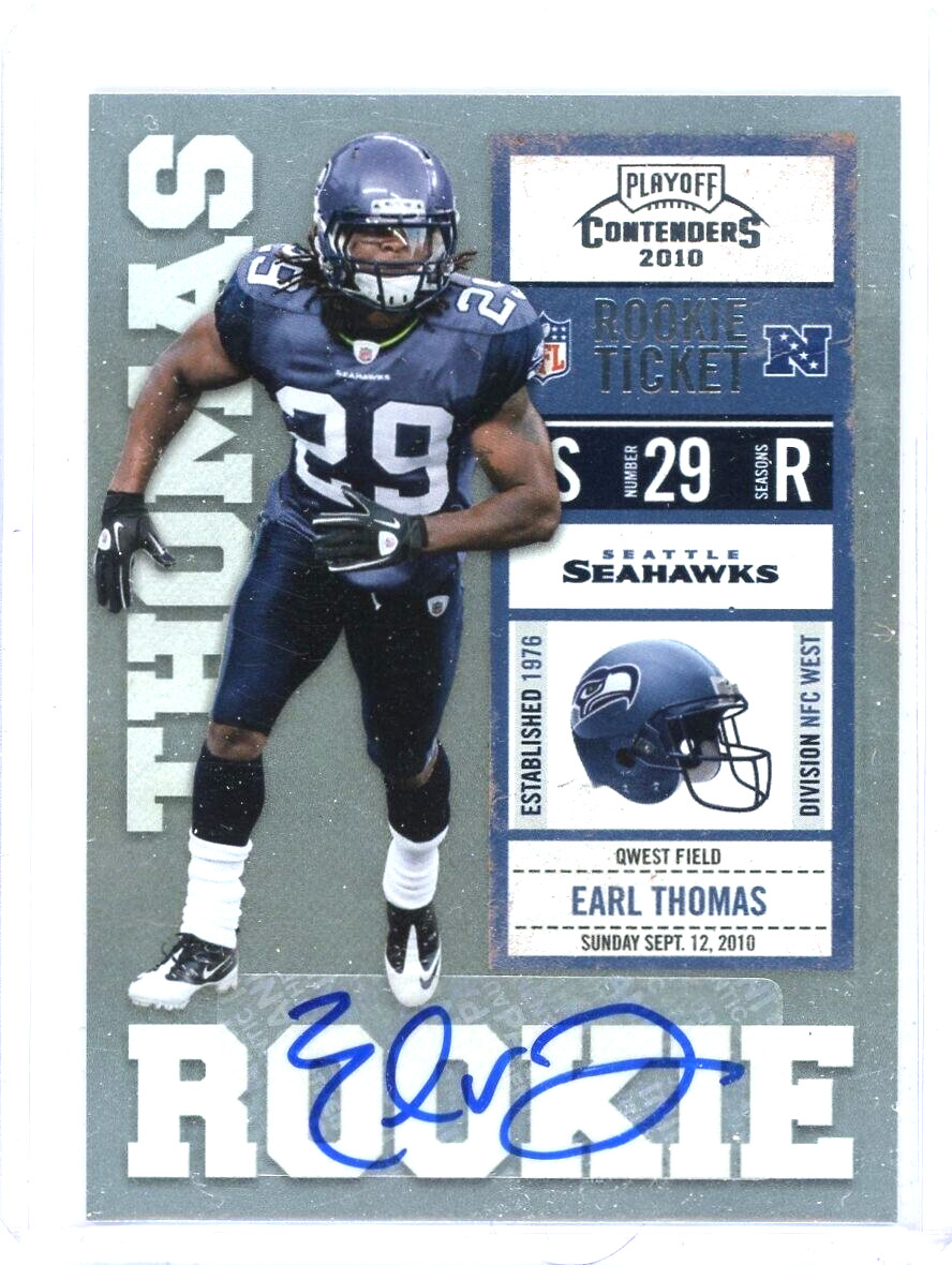 2010 Panini Contenders Football Rookie Autograph #135 Earl Thomas