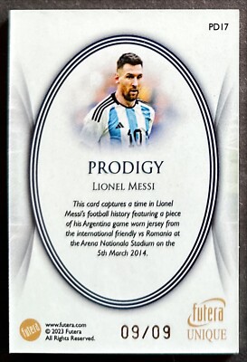 2015 FUTERA UNIQUE LIONEL MESSI PSA9 メッシ 2015 FUTERA UNIQUE LIONEL MESSI PSA9 メッシ 【公式通販】