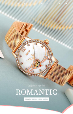 Waterproof Rose Gold SKMEI 9255 Automatic Ladies Watch