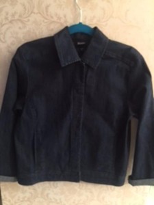 eileen fisher black denim jacket
