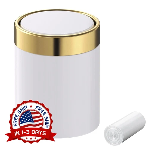 Bote De Basura Con De Movimiento De Acero Inoxidable De 1.5 Galones Con Pedal US