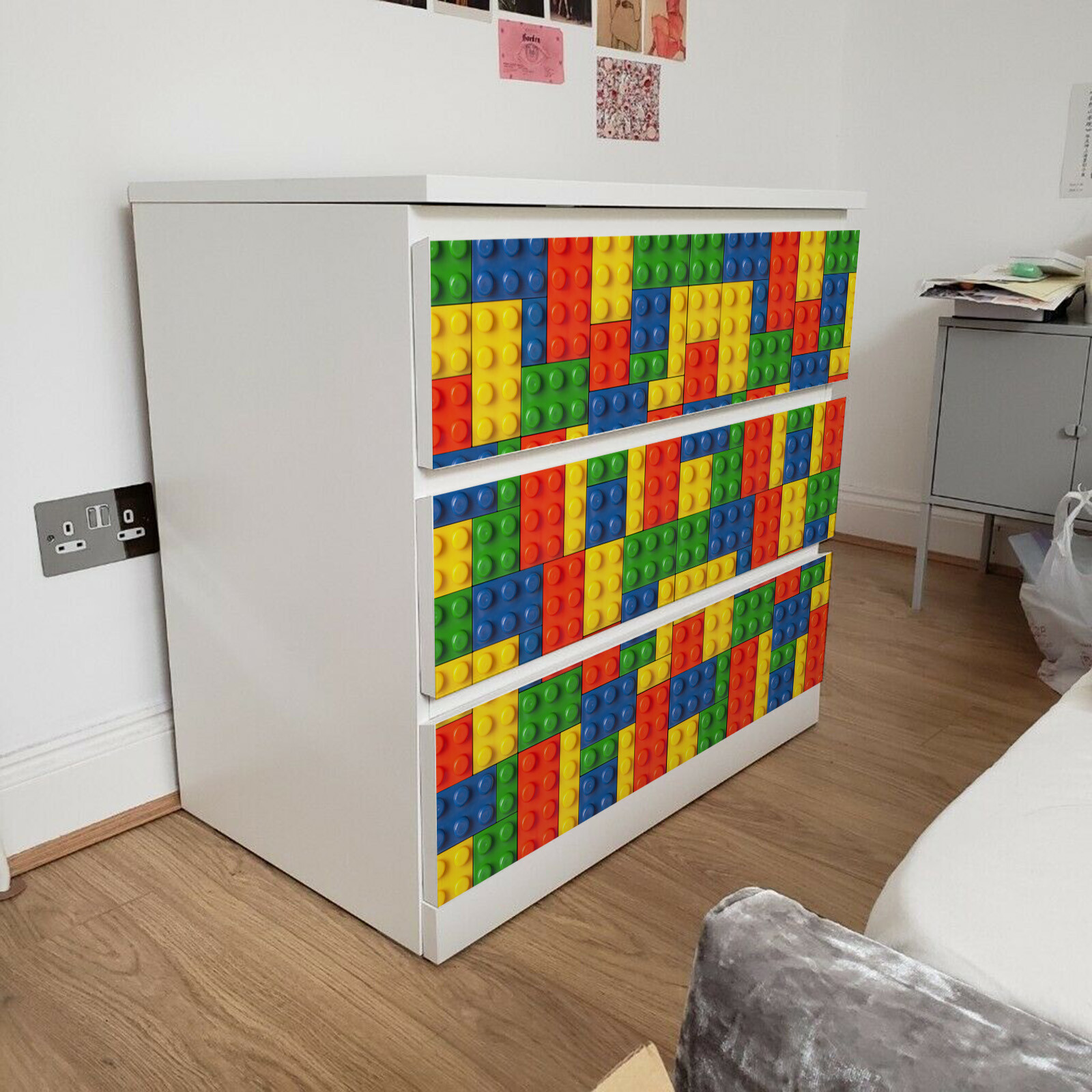 IKEA DRAWERS MALM Lego Bricks Removable Matt Finishing