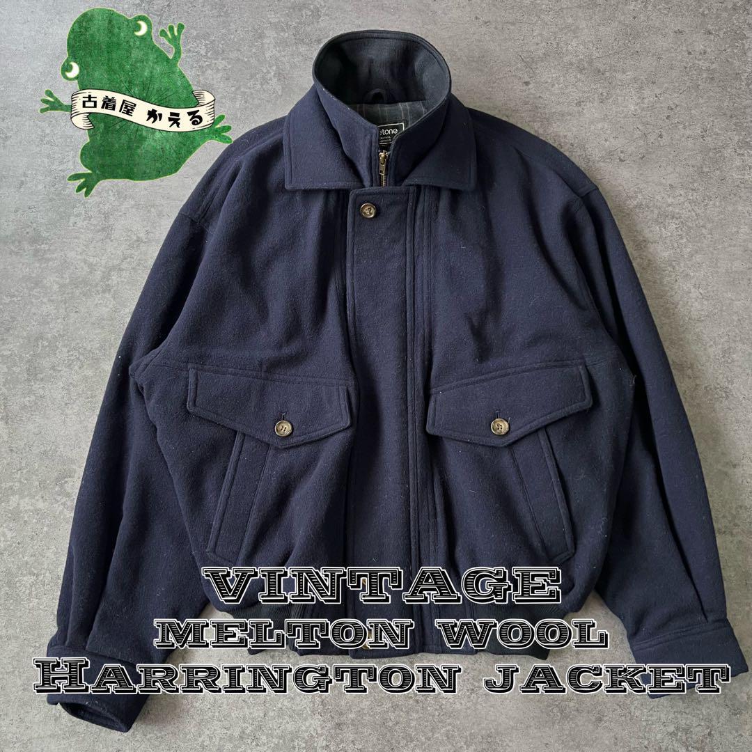 Vintage G9 Harrington Jacket Cashmere Mixed Navy size L-/ | eBay
