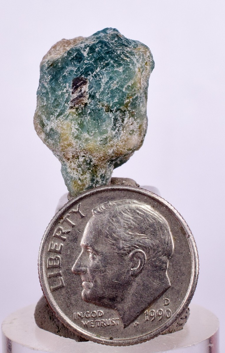 Rare Grandidiérite de Madagascar 11,22 ct bleu lagon