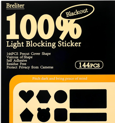 Light Blocking Stickers-144PCS Light Blackout Covers w/ Tweezers for Electronics - Picture 9 of 12