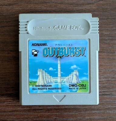 Jeu Game Boy Outburst (Japon) - Konami 1993 - Testé Et Propre - Vendeur US