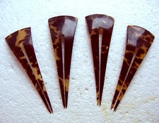 Set of four faux tortoiseshell practical hair combs or hair pins AAB 
