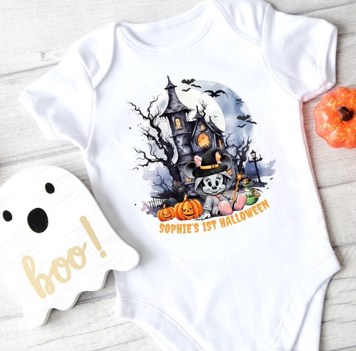 Halloween Baby Grow / My 1st Halloween Minnie / Mickey Mouse / Disney Halloween