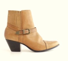 Women s Vintage Dingo Tan Western Ankle Boots