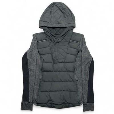 Lululemon Fluff Off Puffer Pullover Jacket Womens 8 Goose Down 800 Fill W4B13S