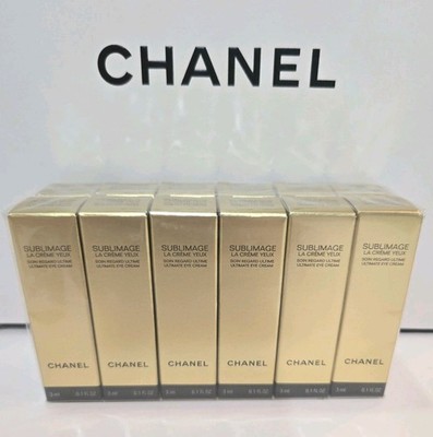 CHANEL SUBLIMAGE EYE CREAM La Creme Yeux 3 ml Each, Sealed Batch. Total:36ML,New