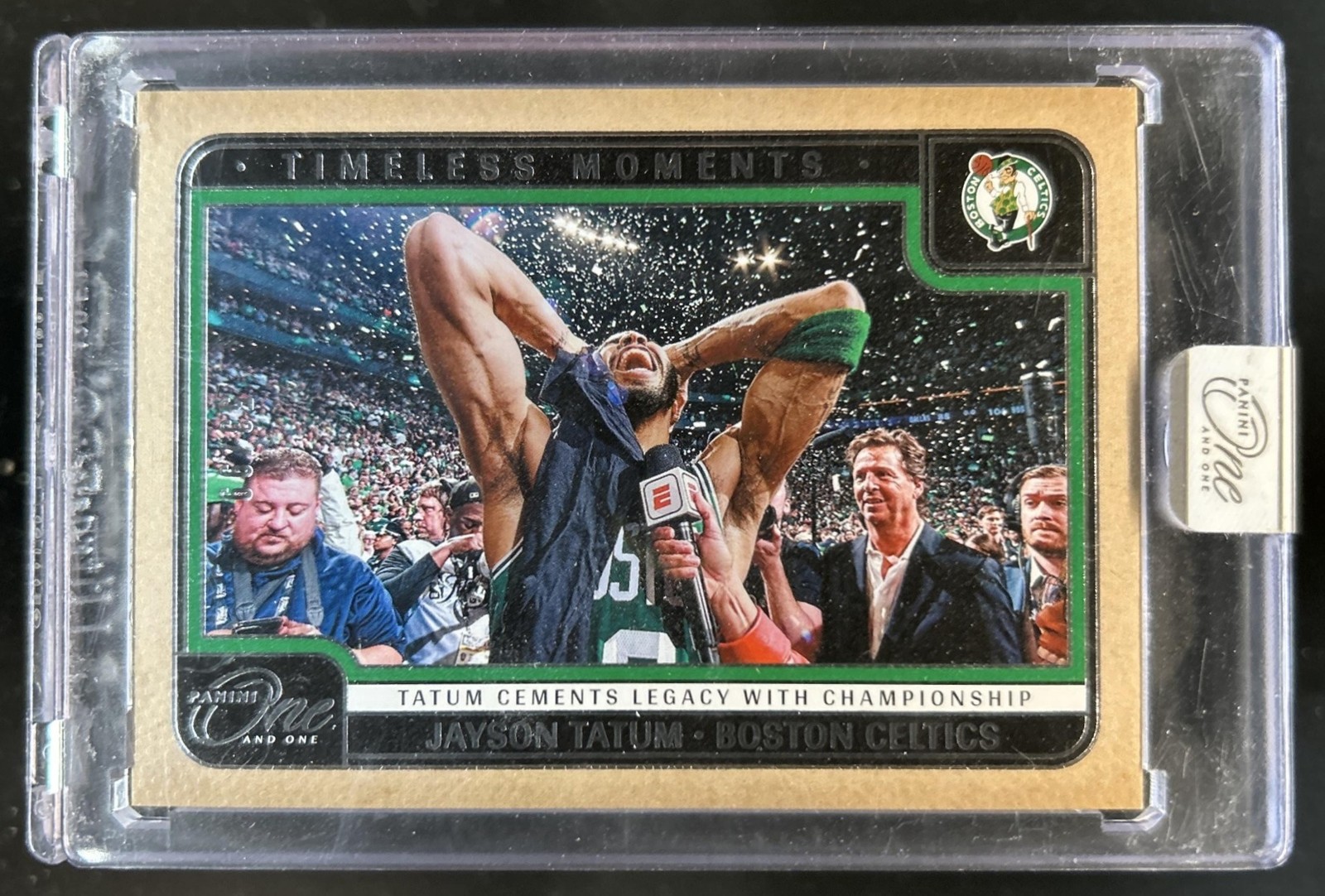 2024-25 Panini One and One Jayson Tatum Timeless Moments #/99 Celtics