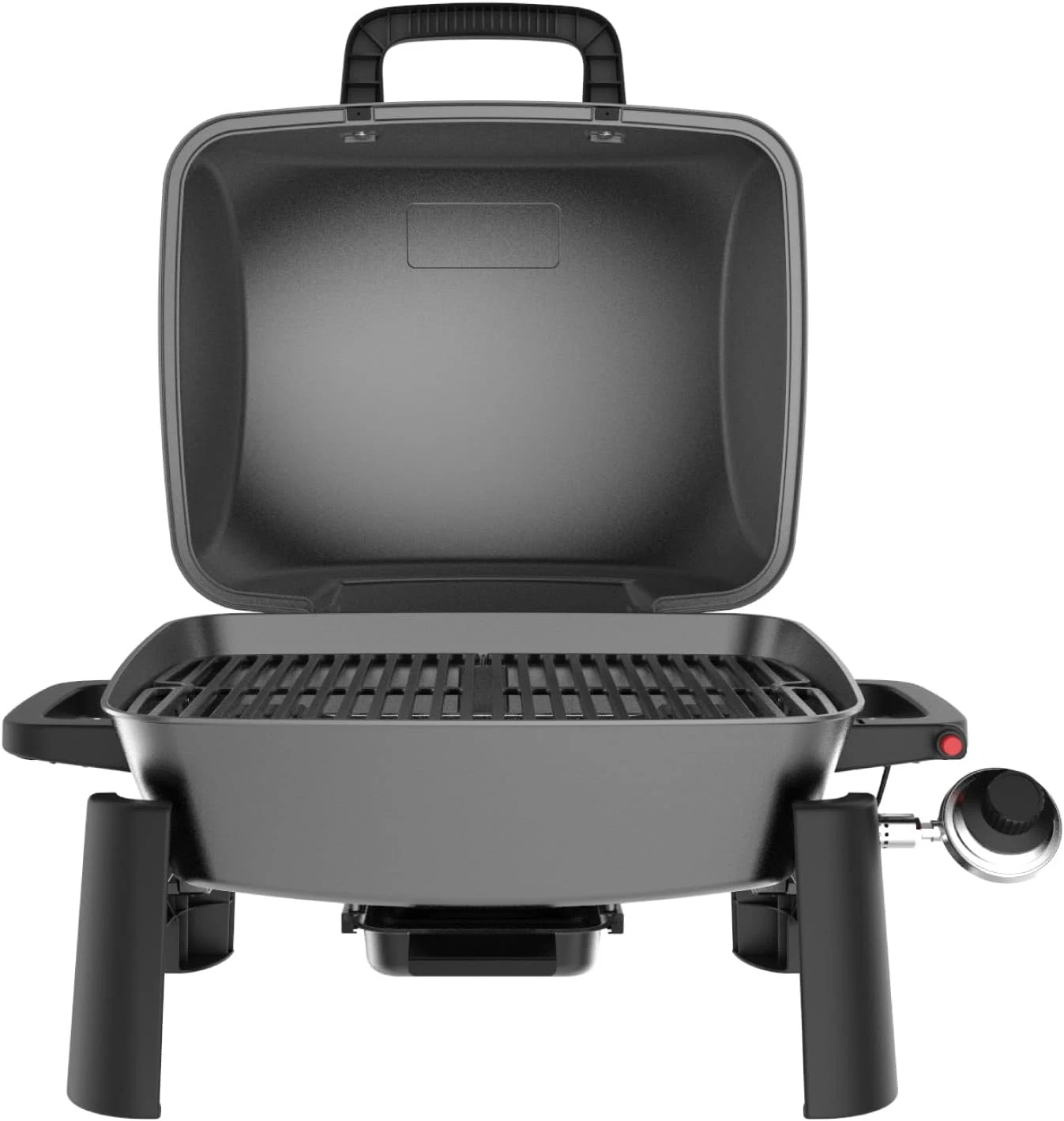 Portable 1-Burner Propane Grill with Lid - Ideal for Camping & Tailgating