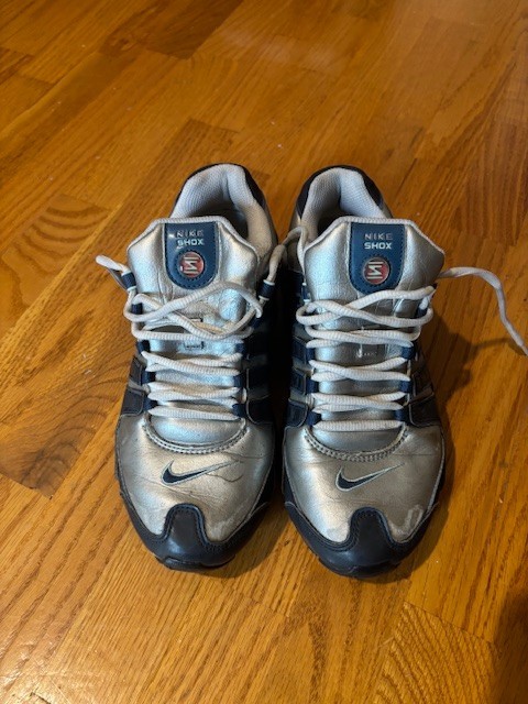 Nike Shox NZ Silver Blue Women's Size 8