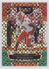 2022 Panini Select Draft Picks Red & Green Squares Prizm 12/25 Justyn Ross 13l0