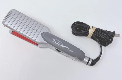 Working Jilbere de Paris Tourmaline Flat Iron Hair Straightener 2" Wide Red