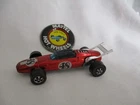 Hot Wheels 1969 Red Line Original Redlines Indy Eagle Red Body & Badge