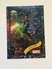 2025 Marvel Topps Chrome Spider-Web Refractor #96 Shuri /399 Black Panther
