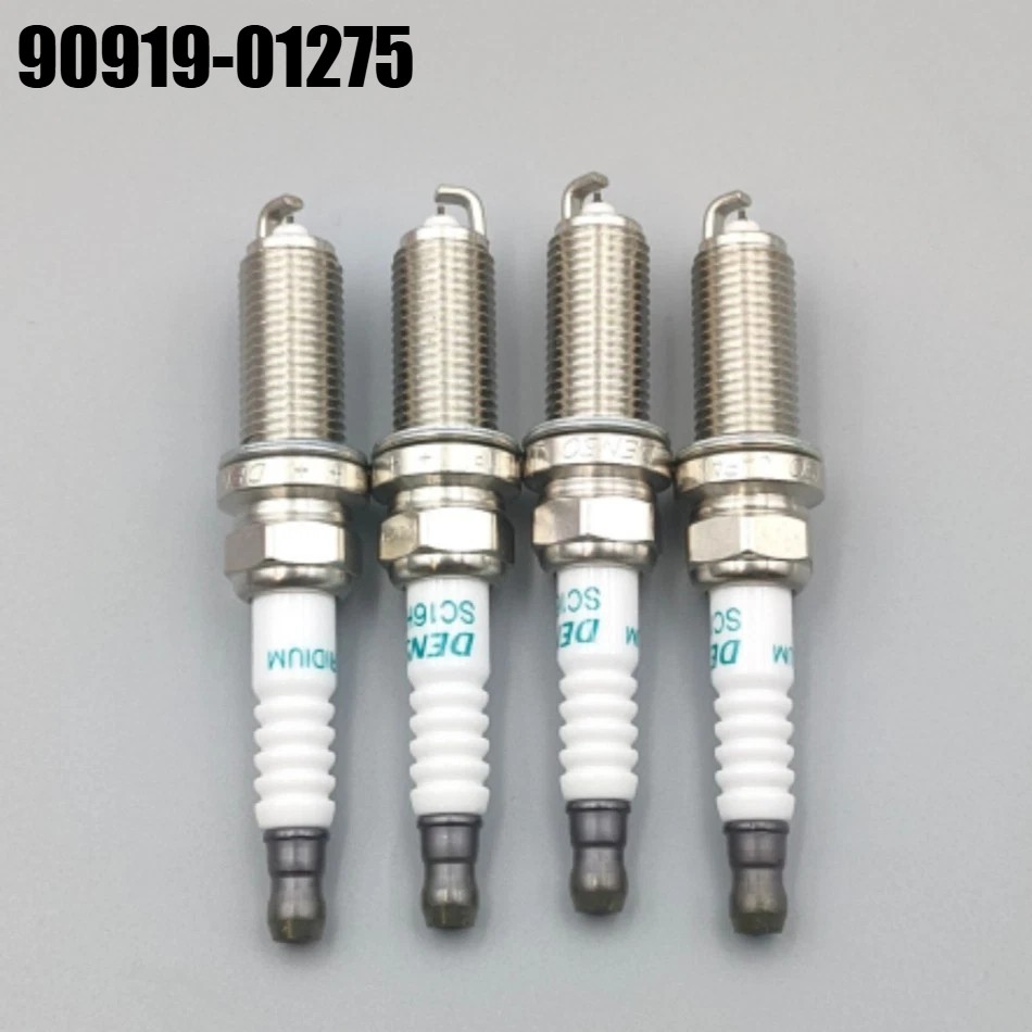 4PCS OEM 90919-01275 Iridium Spark Plugs SC16HR11 for Corolla Prius Scion Toyt