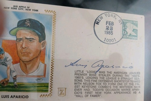 Baseball Hof Signature Cut Lot Aparicio,willie Mays Newspaper Pic Duke Snider - Picture 5 of 6