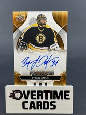2024-25 Upper Deck Engrained Icons Auto BYRON DAFOE #CA-RY Boston Bruins UD