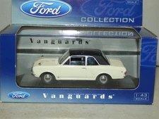 Lledo Vanguards VA04100 Ford Cortina Mk 2 GT  white with black roof