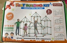 STLOVe Fort Building kit for Kids 140 Pieces