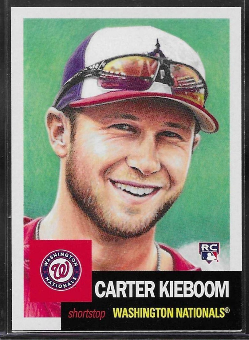 2019 TOPPS LIVING SET # 191 CARTER KIEBOOM RC Rookie Washington Nationals b