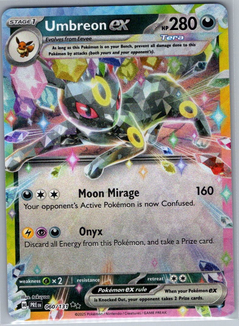 Umbreon ex - 060/131 SV: Prismatic Evolutions - Pokemon Card - NM