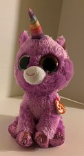 2019 Ty Beanie Boos - Rosette the Unicorn 9" - Stuffed Animal Toy New with Tags 