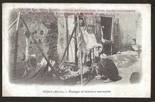 MAROC - MOROCCO Carte Postale CPA - Métiers - Scènes et Types - Bouchers à OUJDA