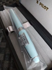 Pilot Custom NS Fountain Pen Soft Blue F Fine Nib Rare Discontinued Model