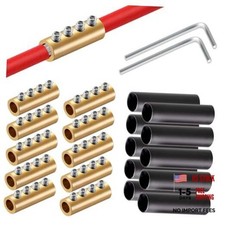 6 8 10 AWG Gauge Wire Connector Nut Kit, 80A Splicing Quick Wiring 10 sets