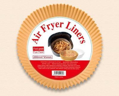 Air Fryer Disposable Paper Liners, 8 Inch Round, Non-Stick, Oil-Proof, for Oven,