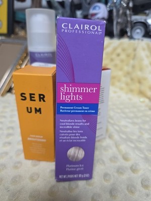 Clairol Professional  Shimmer Lights Permanent Cream Toner-Platinum Ice-2oz-Fast