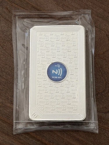 10 oz MintID Buffalo Silver Bar (AES-128 Encrypted) #1