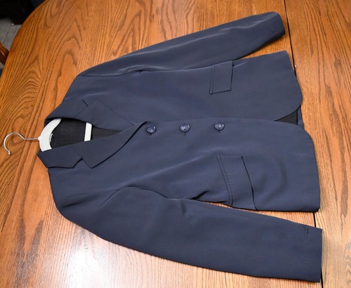 Grand Prix tech show coat jacket, navy kids Girls 12 R slim $440