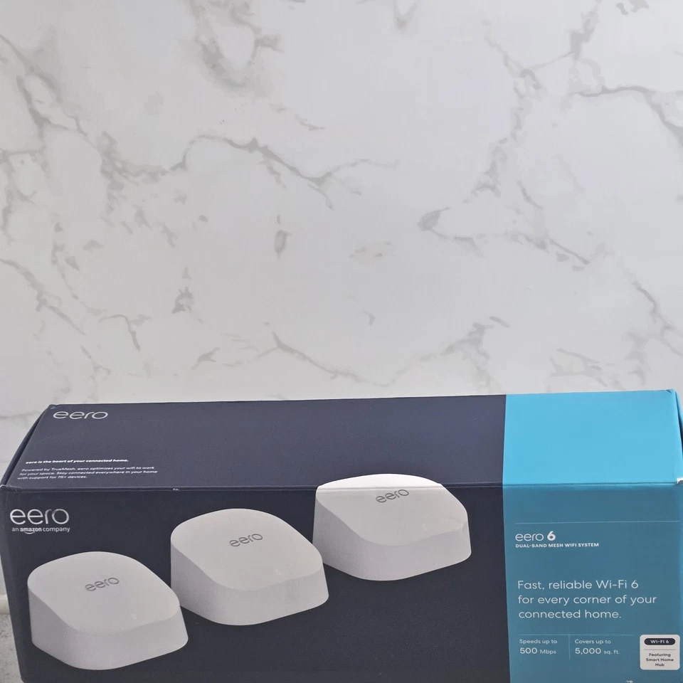 Eero 6 M110311 Dual Band Mesh Wi-Fi Router System 3-Pack (1 Router + 2 Extender) - Image 2 of 4