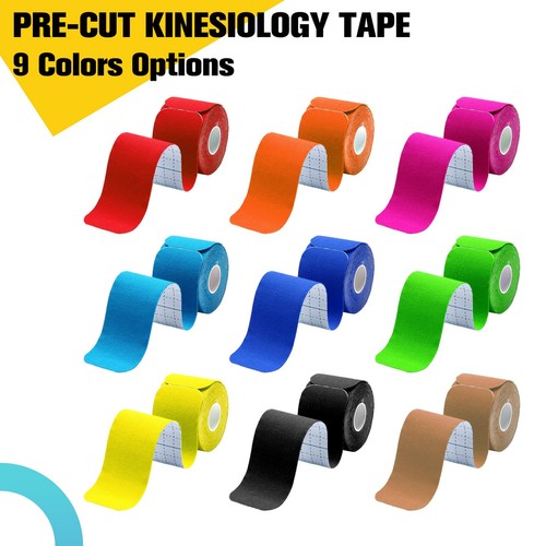 Kinesiology Tape Precut 2 Rolls Pack, Athletic Tape for Muscle Joints Support... - Picture 6 of 7