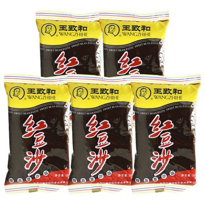 Wangzhihe süße Bohnenpaste 5x500g Rote Bohnen Paste Red Bean Paste