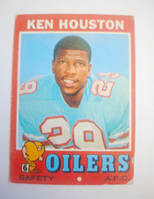 Topps 1971 Ken Houston Houston Oilers #113 Football Card Base Set