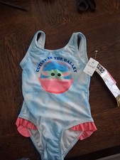 Toddler Girls Size 2T Stars Wars Mandalorian Bathing Suit