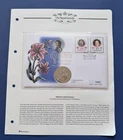 1996 Alderney £5 Coin PNC. QEII 70th Birthday. 1945. 2 Guernsey Stamps.