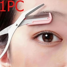 Multifunctional Eyebrow Grooming Scissors with Comb fits Makeup and Beauty Use