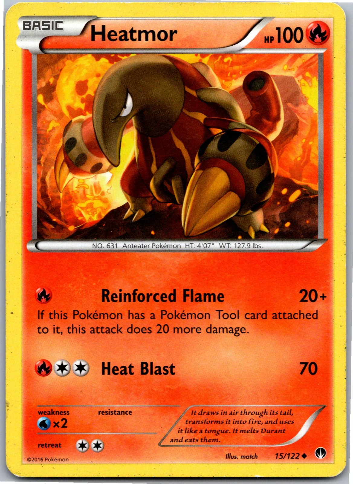 Heatmor - XY - BREAKpoint 15/122 - Uncommon - NM Pokémon TCG