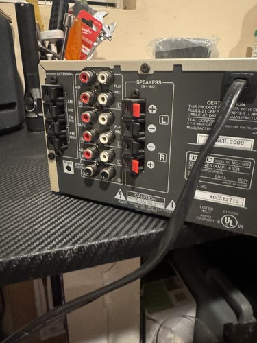 TEAC MC-D80 Compact Stereo System CD Player AM FM Tuner Amplifier WITH ...