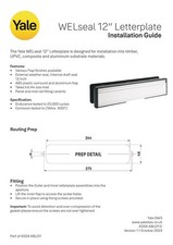 Yale WELseal 12” Letter Box/Letterplate UPVC Doors 40-80mm Thick