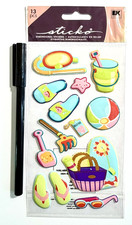 Beach Sticko Stickers Scrapbooking Card Journal Planner