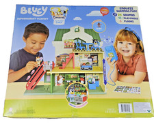 NEW Bluey Supermarket Playset with Figures Interactive Sounds 3 Floors Ages 3 