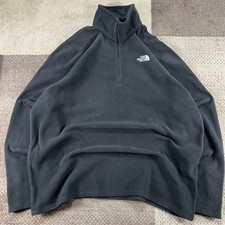 The North Face Mens XL Black TKA 100 Glacier Quarter Zip Fleece Pullover Jacket